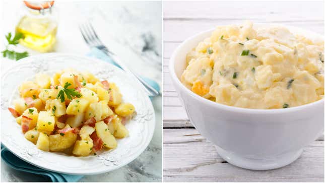 Image for article titled Choose one potato salad: German or American. Answer now.