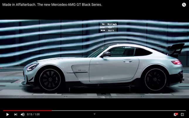 Image for article titled Mercedes-AMG GT Black Series Offers Wing As Large As Your Neighbor's Modded 370Z