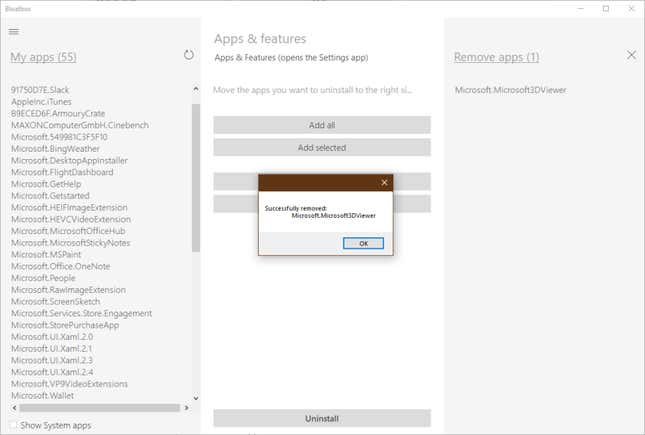 Imagen para el artículo titulado Cómo eliminar para siempre las apps no deseadas que vienen preinstaladas con Windows 10