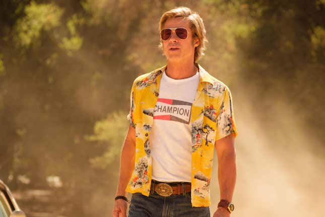 Brad Pitt como Cliff Booth en Once Upon a Time in Hollywood.