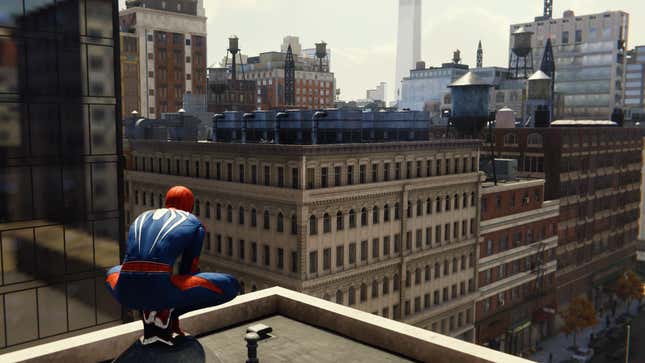 Image for article titled Insomniac Reveals One Of The Camera Tricks That Makes Spider-Man&#39;s World Feel So Big