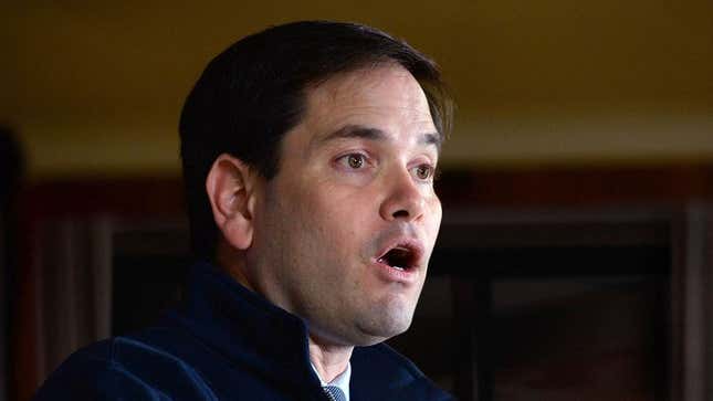 Image for article titled Mute, Terrified Rubio Awakes To Find Self Unable To Vocalize Any Unscripted Sentiment