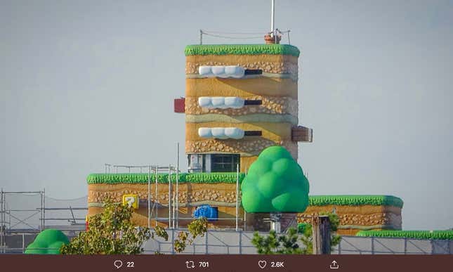 Image for article titled Universal Studios Japan&#39;s Super Nintendo World Is Coming Together