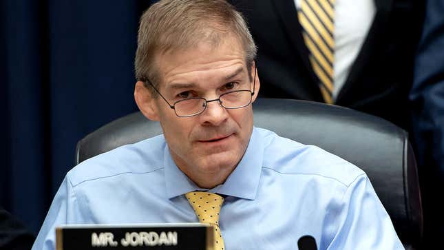 Image for article titled Jim Jordan Spends Hearing Demanding Michael Cohen Accept Blame For Covering Up Sexual Abuse Of Ohio State Wrestlers
