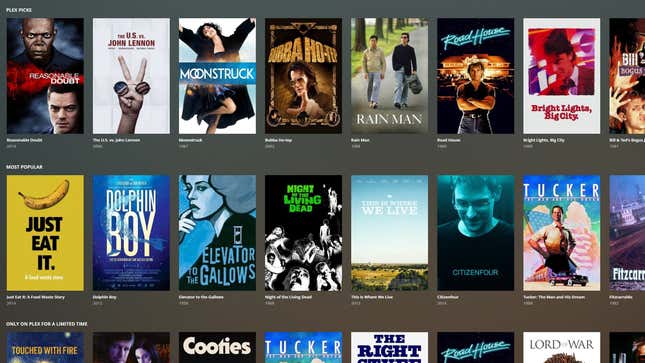 Image for article titled How to Find Free Movies and TV Shows on Plex