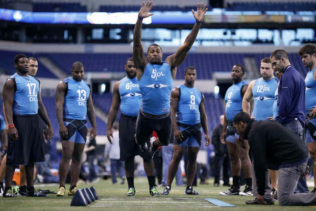 Image for article titled Breakouts And Busts Of NFL Combine