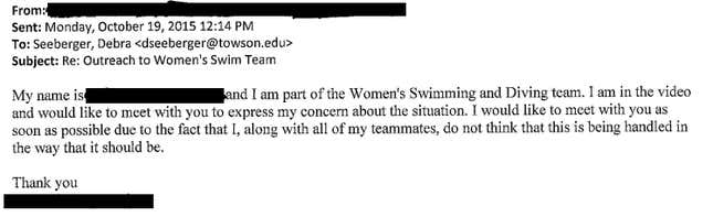 Image for article titled How Towson University Handled Its Locker Room Recording Scandal