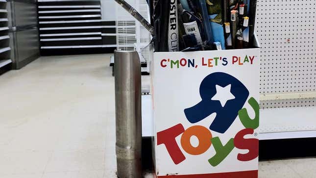 A look inside a Toys “R” Us store during the massive store sales in 2018.