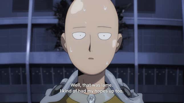 Image for article titled One Punch Man Is About The Plight Of Being Too Powerful