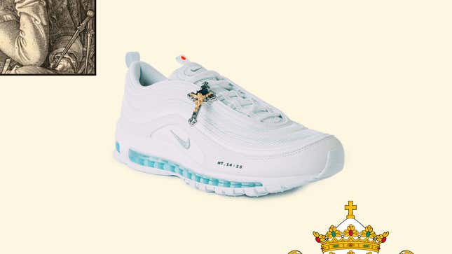 Punto de referencia Reafirmar Cruel Is This Shoe OK? The $3000 Holy Water-Filled Nike Air Max 97