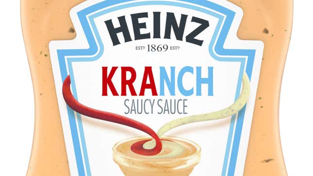 Image for article titled Drunk with power, Heinz releases next condiment mash-up: Kranch