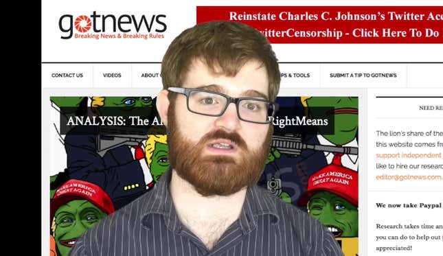 Image for article titled Right-Wing &#39;Troll&#39; Chuck Johnson Claims He Cofounded Facial Recognition Giant Clearview AI
