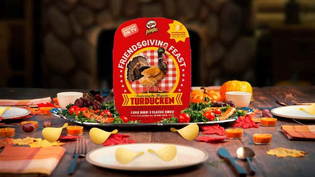 Image for article titled Pringles wants you to enjoy Thanksgiving out of a can