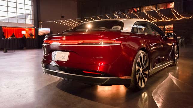 Image for article titled My Favorite Design Detail On The Beautiful Lucid Air EV Almost Didn't Make It To Production