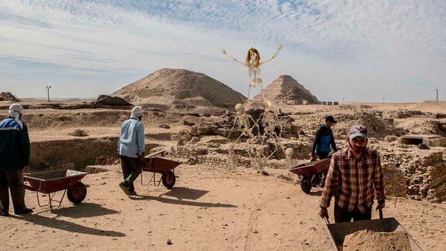 Image for article titled Egyptologists Unearth Skeletal Remains Of First Human Pyramid
