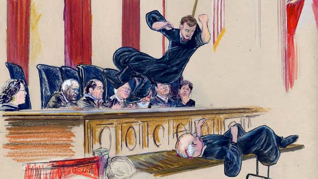 Image for article titled John Roberts Delivers Finishing Blow To Stephen Breyer To Defend Title Of Chief Justice