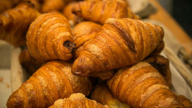 croissants on a table