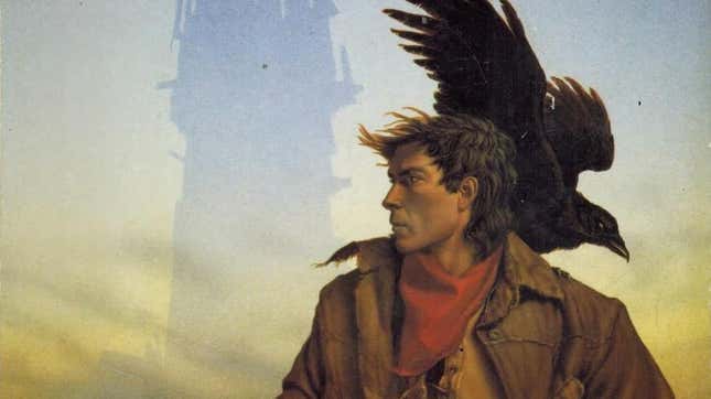 A crop of a printing of The Gunslinger with art by Michael Whelan