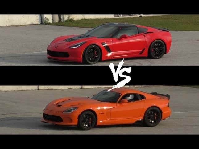 Here Is The 2015 Corvette Z06 Vs. Viper TA Drag Race America Demanded