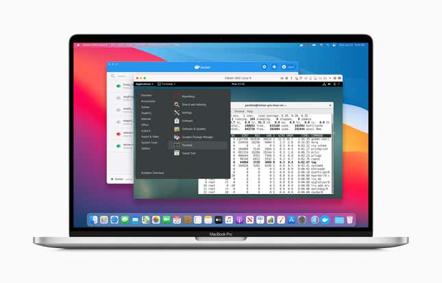 macOS Big Sur virtualizando Linux