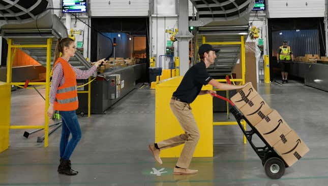 Image for article titled New Amazon Service Lets Customers Boost Shipping Speed With Easy One-Click Charge To Whip Delivery Person