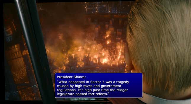 Image for article titled Shinra Electric Power Company Decides To Tweet Through It