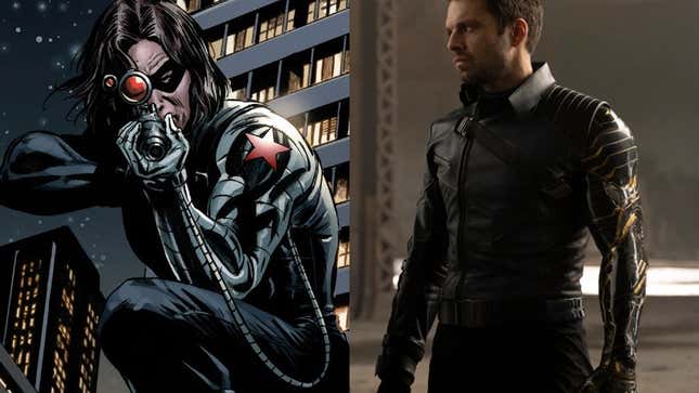 Bucky, making his shocking return in 2005&#39;s Captain America #6, and as he now appears in Falcon and the Winter Soldier.