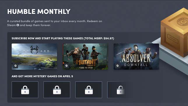 Humble Monthly | $12 | Humble