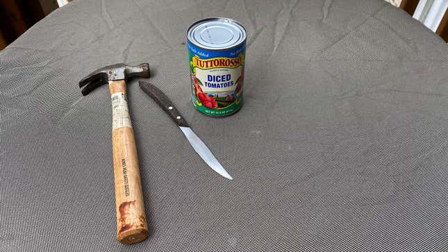 Image for article titled How do you open a can without a can opener?