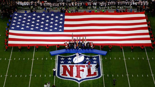 The NFL should avoid controversy and drop the National Anthem from pre-game ceremonies. Image: Getty