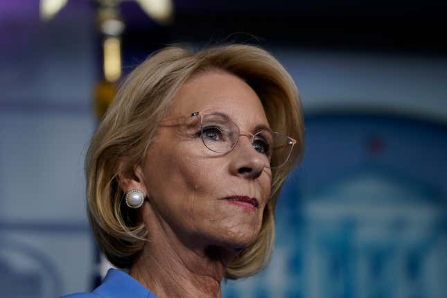 Image for article titled Who Would Allow Wages to Be Garnished During a Pandemic? Certainly Not Betsy DeVos