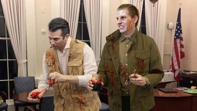 Image for article titled Homemade DNA Test Proves Trump Boys Are At Least One Jar Blood