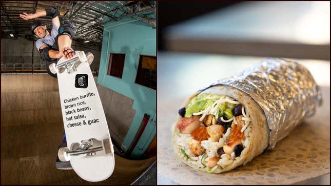 Image for article titled Tony Hawk wants to give you free Chipotle burritos