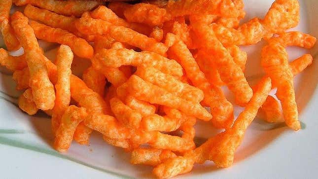 Cheetos on plate
