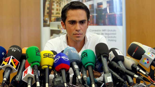 Image for article titled Contador Cleared Of Doping By International Cycling Federation&#39;s Doping-Clearing Board