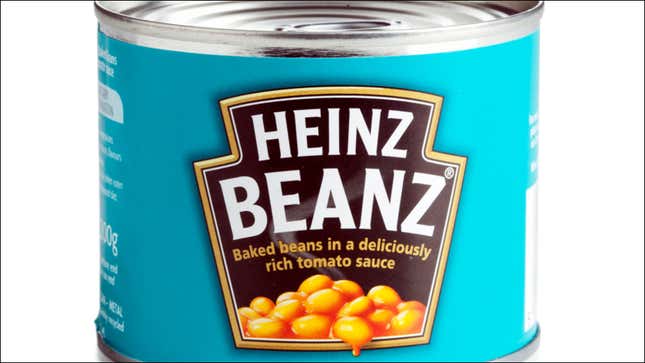 Image for article titled Man opens can of baked beans, finds just a single bean
