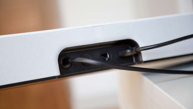 The Beam comes with the same simple Sonos inputs with the welcome addition of an HDMI ARC port.
