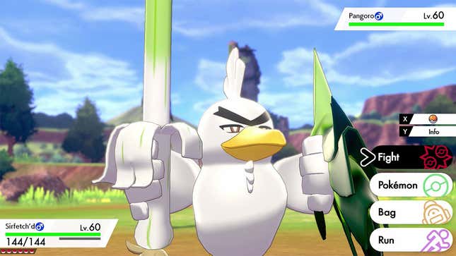 Image for article titled The Internet Reacts To Sirfetch’d, Pokémon Sword&#39;s New Farfetch&#39;d Evolution