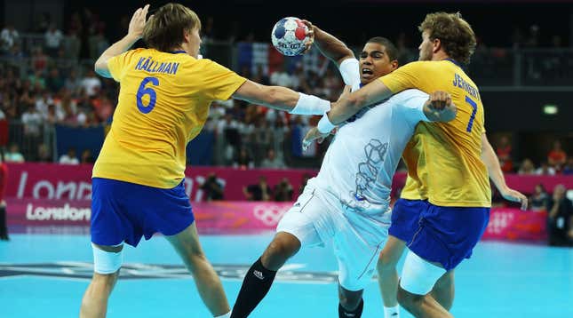 Handball, a pretty cool sport! (Photo via Jeff Gross/Getty)