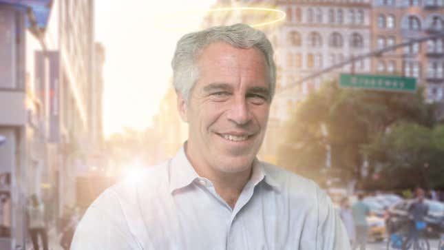 Image for article titled Jeffrey Epstein Free To Visit Earth 6 Days A Week Under Terms Of Sweetheart Afterlife Deal