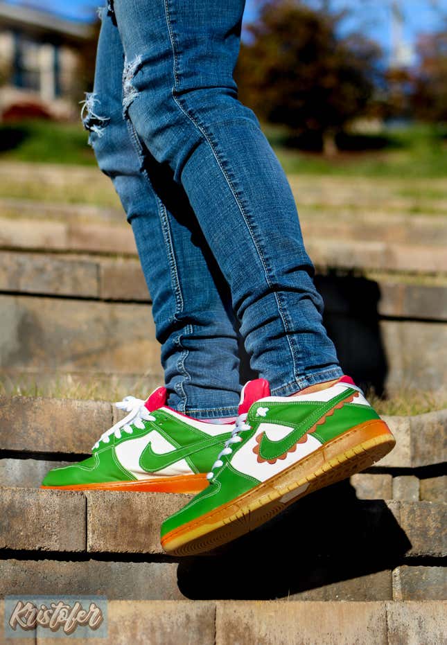 Please Enjoy These Custom Yoshi Sneakers