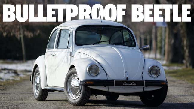 Image for article titled This Is Very Likely The Only Bulletproof VW Beetle For Sale Anywhere