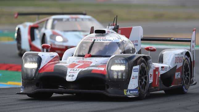 Image for article titled It Wasn&#39;t a Faulty Tire Sensor That Took Down the Leading Toyota Le Mans Car