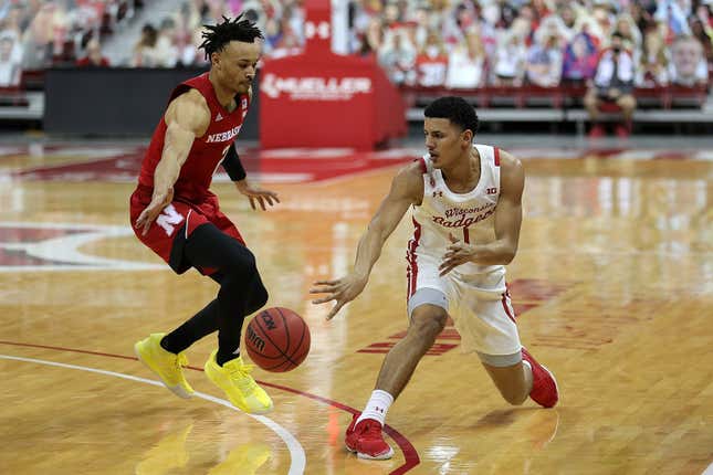 Jonathan Davis (right) and the Wisconsin Badgers and Trey McGowens of the Nebraska Cornhuskers will both be in action on Christmas. 