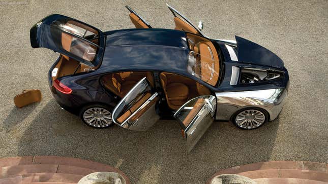 Image for article titled The Bugatti Sedan Was Axed At The Last Minute For Being Too Ugly
