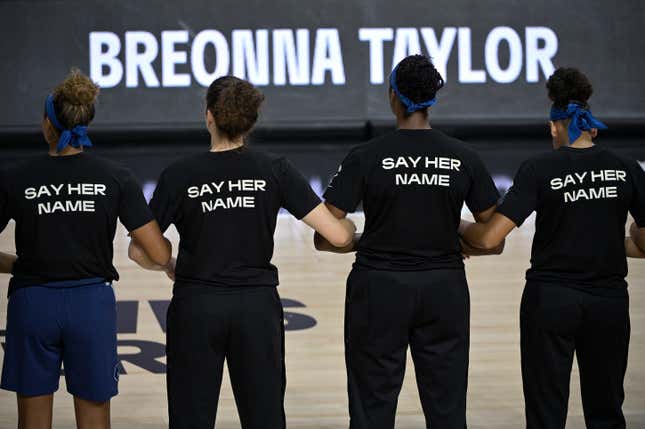 The WNBA has dedicated its season to Breonna Taylor, who was killed by Louisville police.