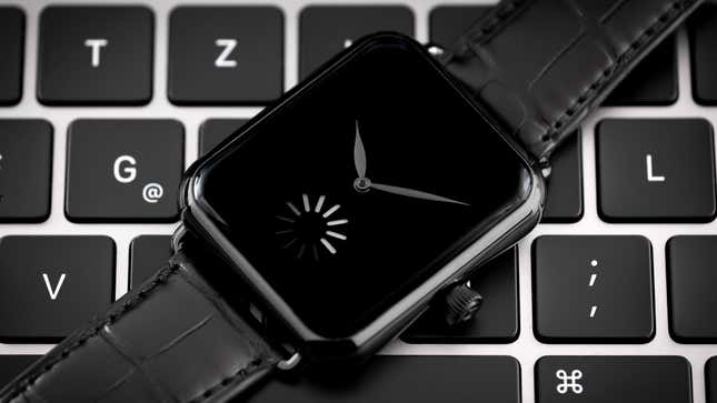 Image for article titled Apple-Inspired Swiss Watch Now Includes a Mechanical Spinning Loading Wheel