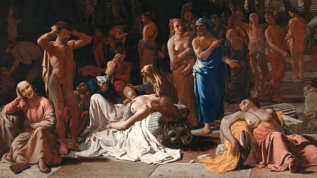 Plague in an Ancient City, circa 1652, by Michiel Sweerts, which is believed to reference the mysterious epidemic in Athens.