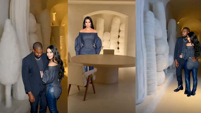 Image for article titled Kim Kardashian Decorates Home With Large, White Christmas Dildos
