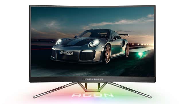Image for article titled This Speedy Gaming Monitor Was Co-Designed By Porsche